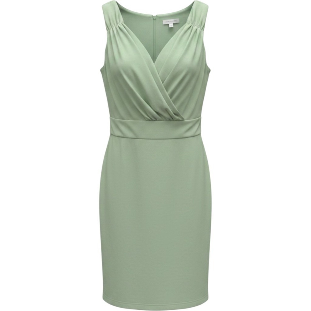 Grace Karin Womens Sage Green Sleeveless V-Neck A-Line Cocktail Dress Size M NWT